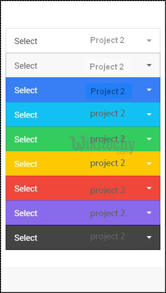  ionic select color